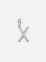 BaubleBar Silver Pave Initial Cluster Charm - X - 
    Get Gifting: Enjoy 20% Off
  
