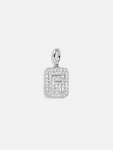 BaubleBar Silver Block Pave Cluster Charm - F - 
    Early Black Friday Deal: 20% Off Custom Gifts
  
