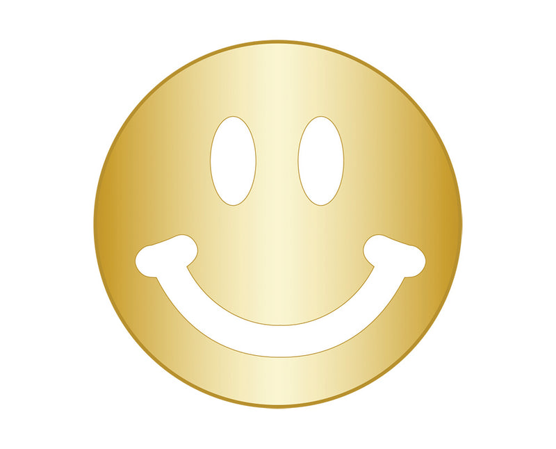 Smiley Face Icon - Gold