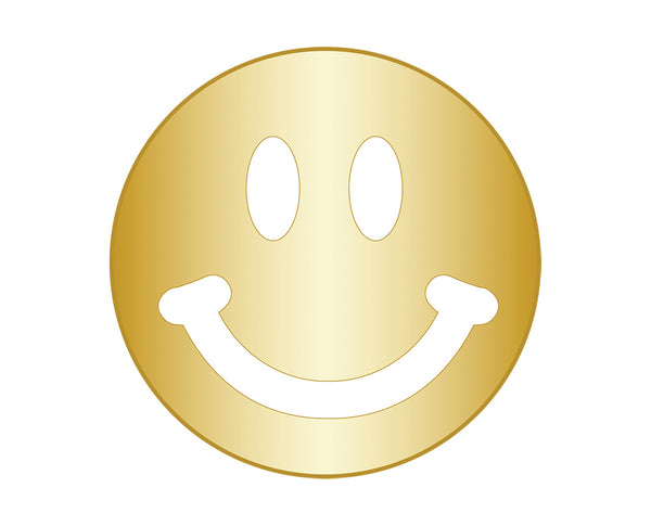 Smiley Face Icon - Gold