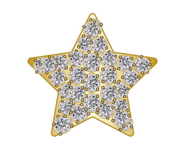 Star Icon - Pavé Gold