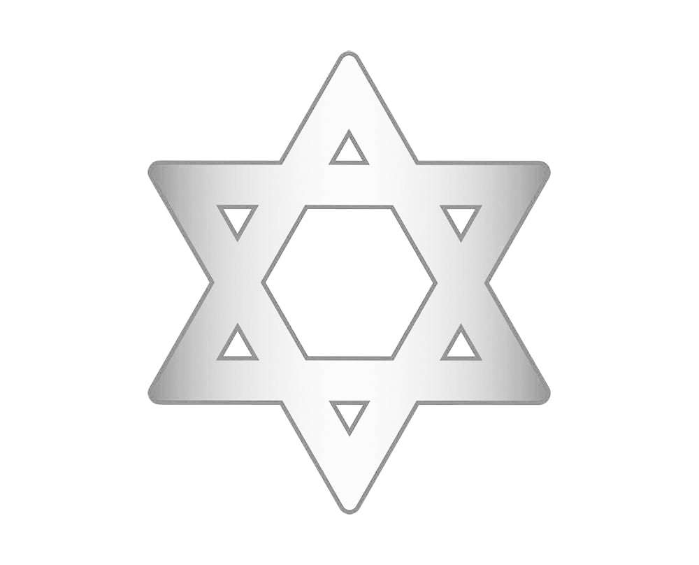 Star of David Icon - Silver