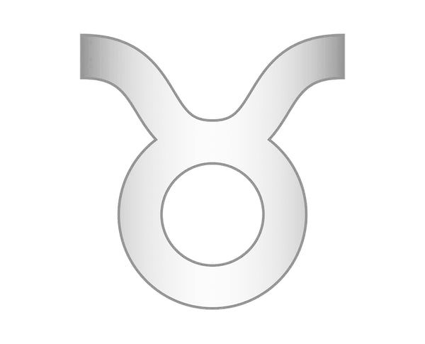 Taurus Zodiac Icon - Silver