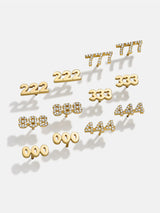 BaubleBar 18K Gold Angel Number Earrings - Gold - 
    Ends Tonight: Take an Extra 25% Off Sale
  
