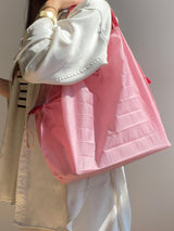 BaubleBar On The Go Compact Tote Bag - Pink - 
    Foldable tote - available in 4 colors
  
