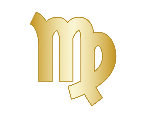 Virgo Zodiac Icon - Gold