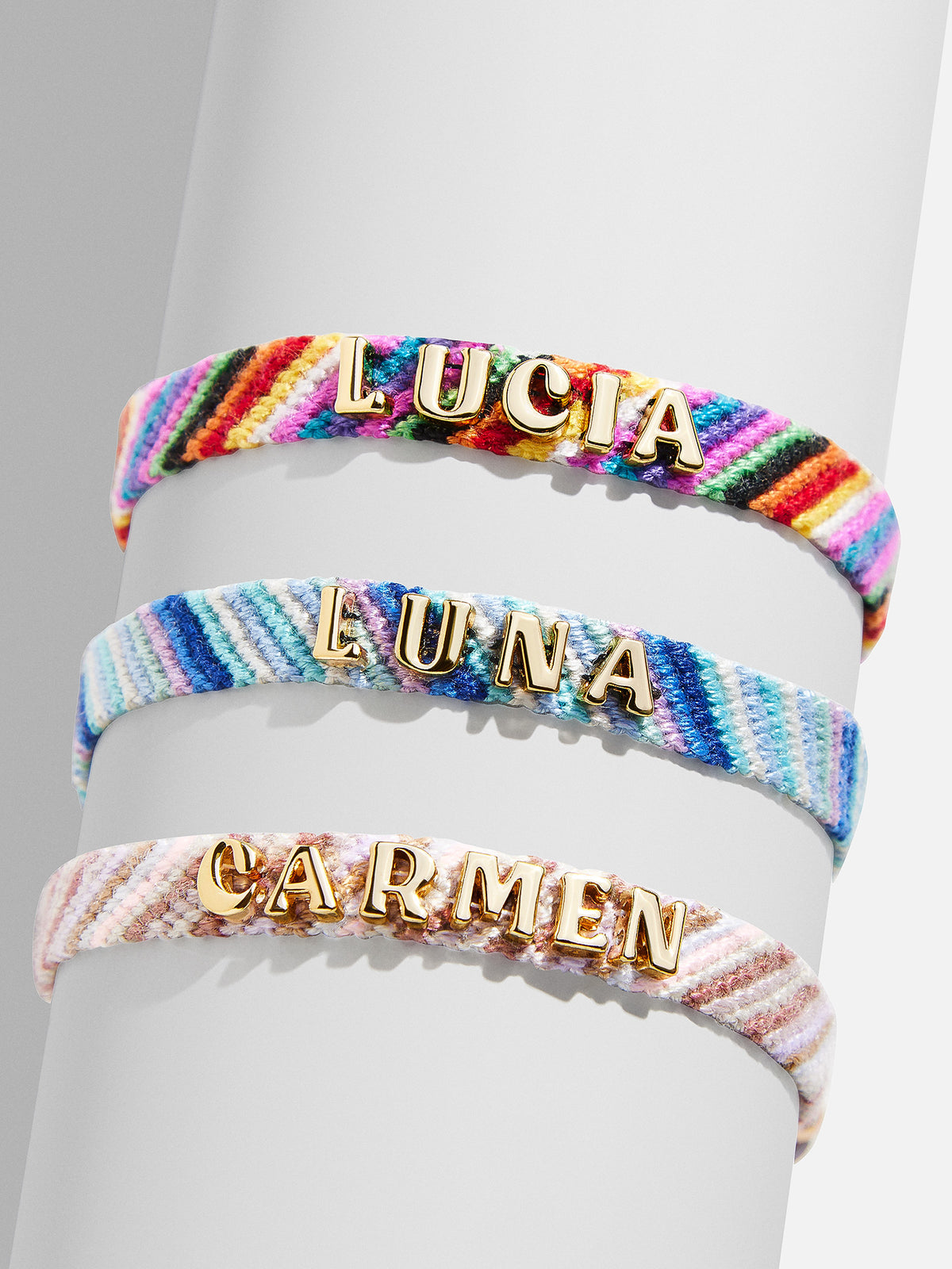 Kids' Custom Woven Friendship Bracelet - Multi Stripe