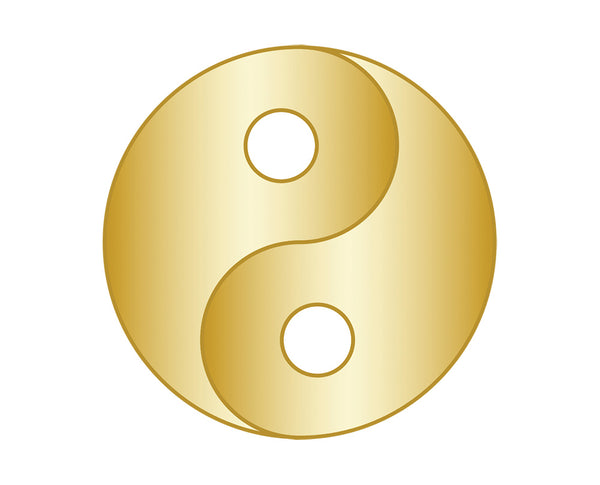 Yin Yang Icon - Gold