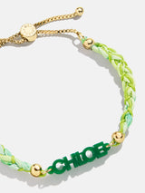 BaubleBar Kids' Custom Acrylic Nameplate Bracelet - Translucent Green - 
    Kids custom bracelet - available in 5 colors
  
