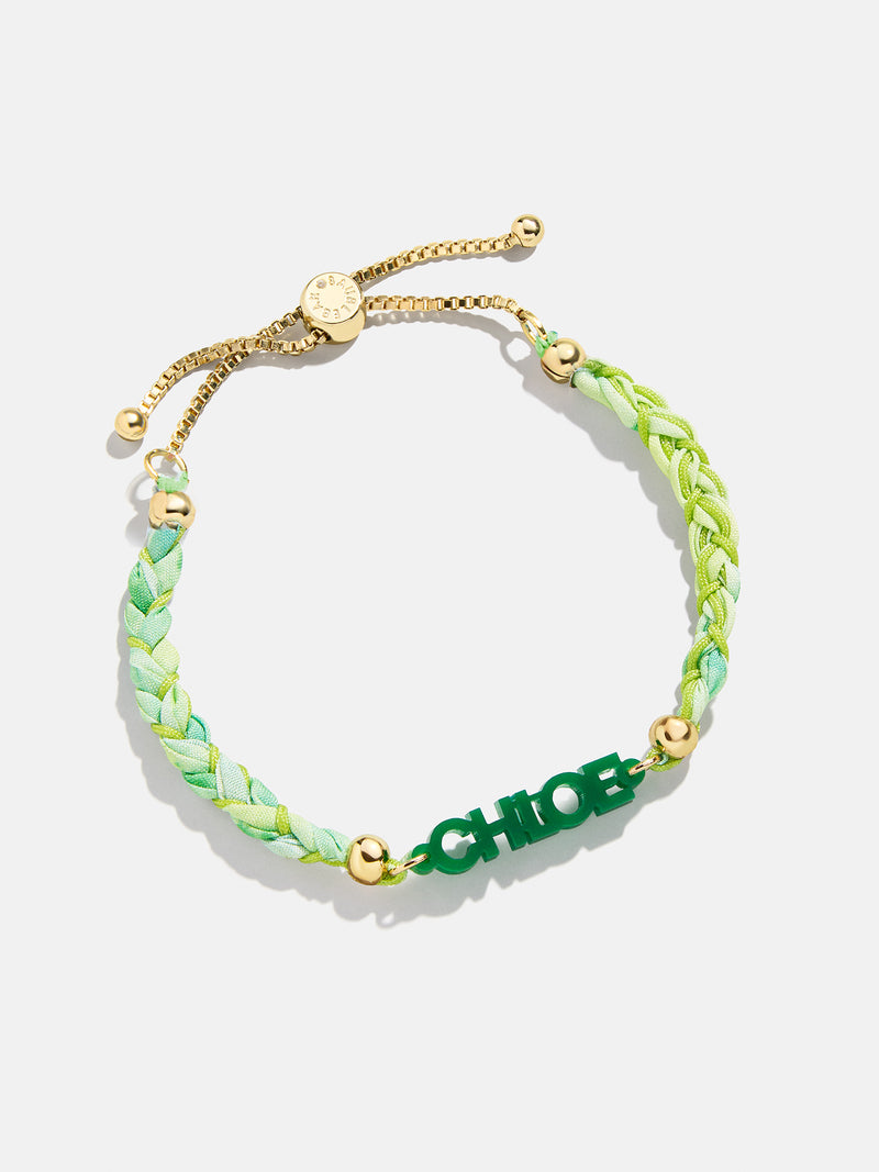 BaubleBar Kids' Custom Acrylic Nameplate Bracelet - Translucent Green - 
    Kids custom bracelet - available in 5 colors
  
