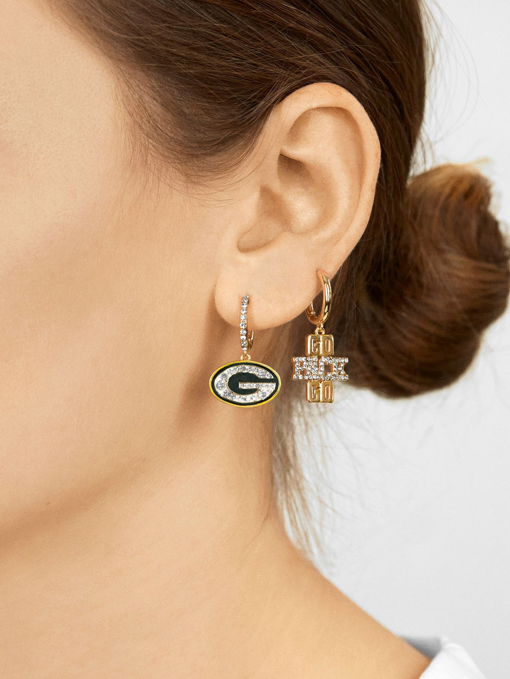 Baublebar Green Bay Packers Statement Stud Earrings