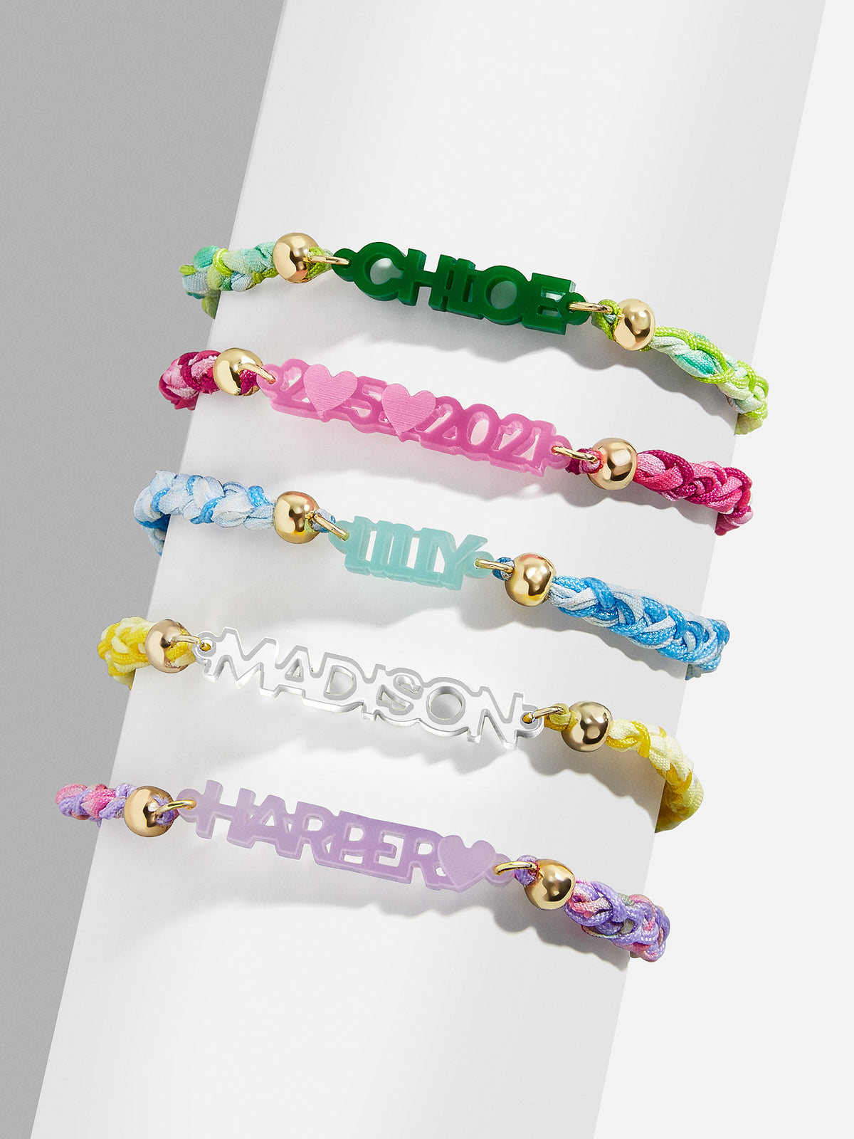 Kids' Custom Acrylic Nameplate Bracelet - Clear