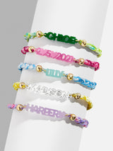 BaubleBar Kids' Custom Acrylic Nameplate Bracelet - Translucent Purple - 
    20% Off Bracelets with code LAYER20
  
