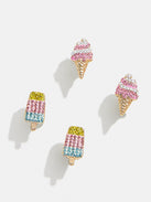 I Scream, You Scream Kids' Earring Set - Popsicle