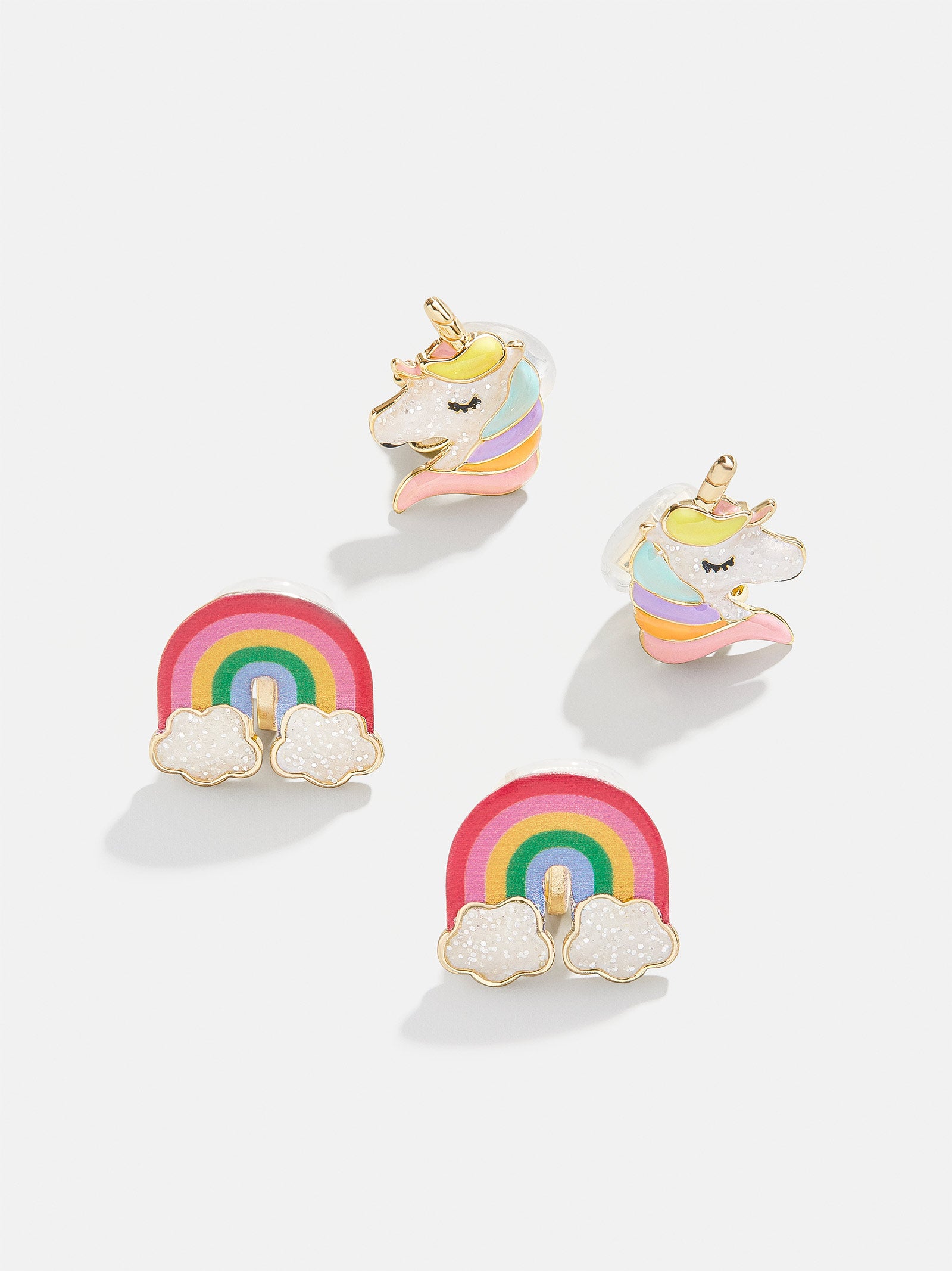 Rainbows and Unicorns Kids' Earring Set - Pink