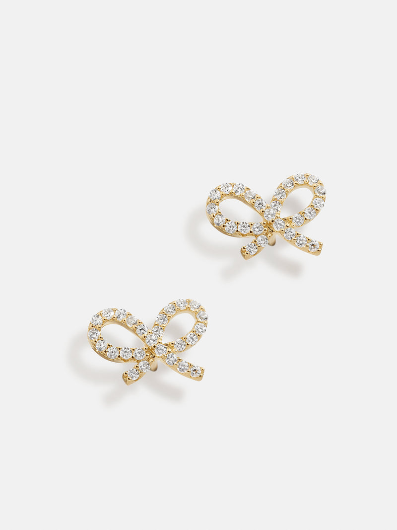 Greatest Gift 18K Gold Kids' Earrings - Gold/Pavé