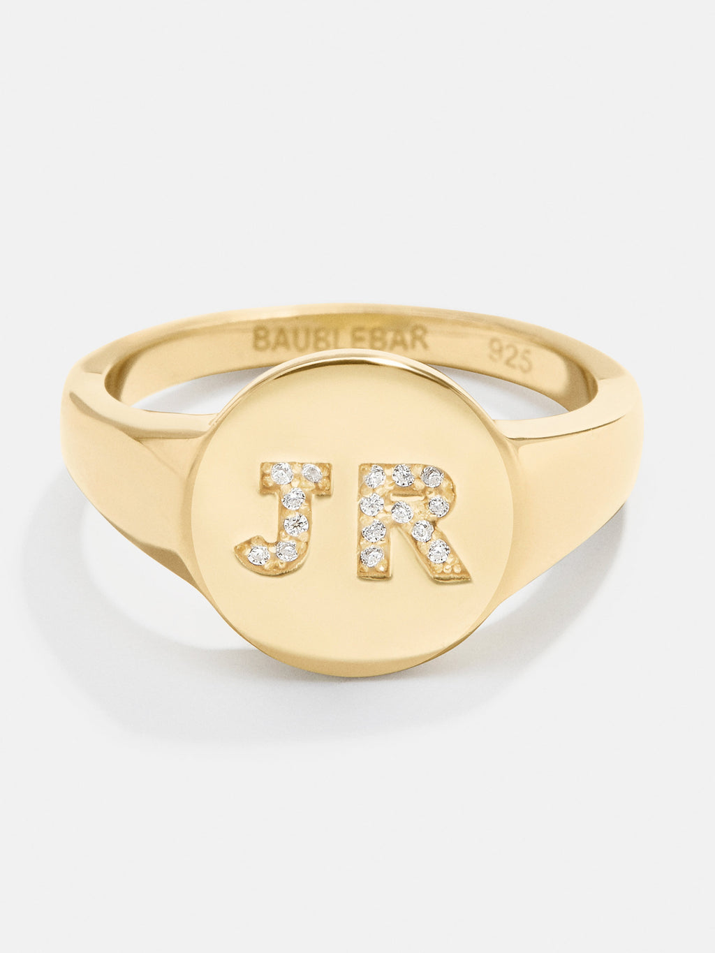 Brook & York Custom Monogram Modern Signet Ring