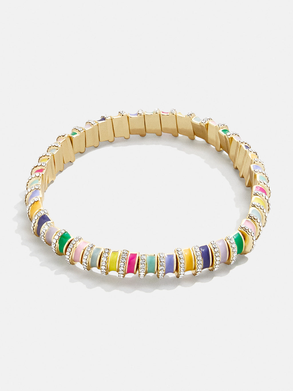 Phoebe Bracelet - Multi – Gold and enamel beaded stretch bracelet ...