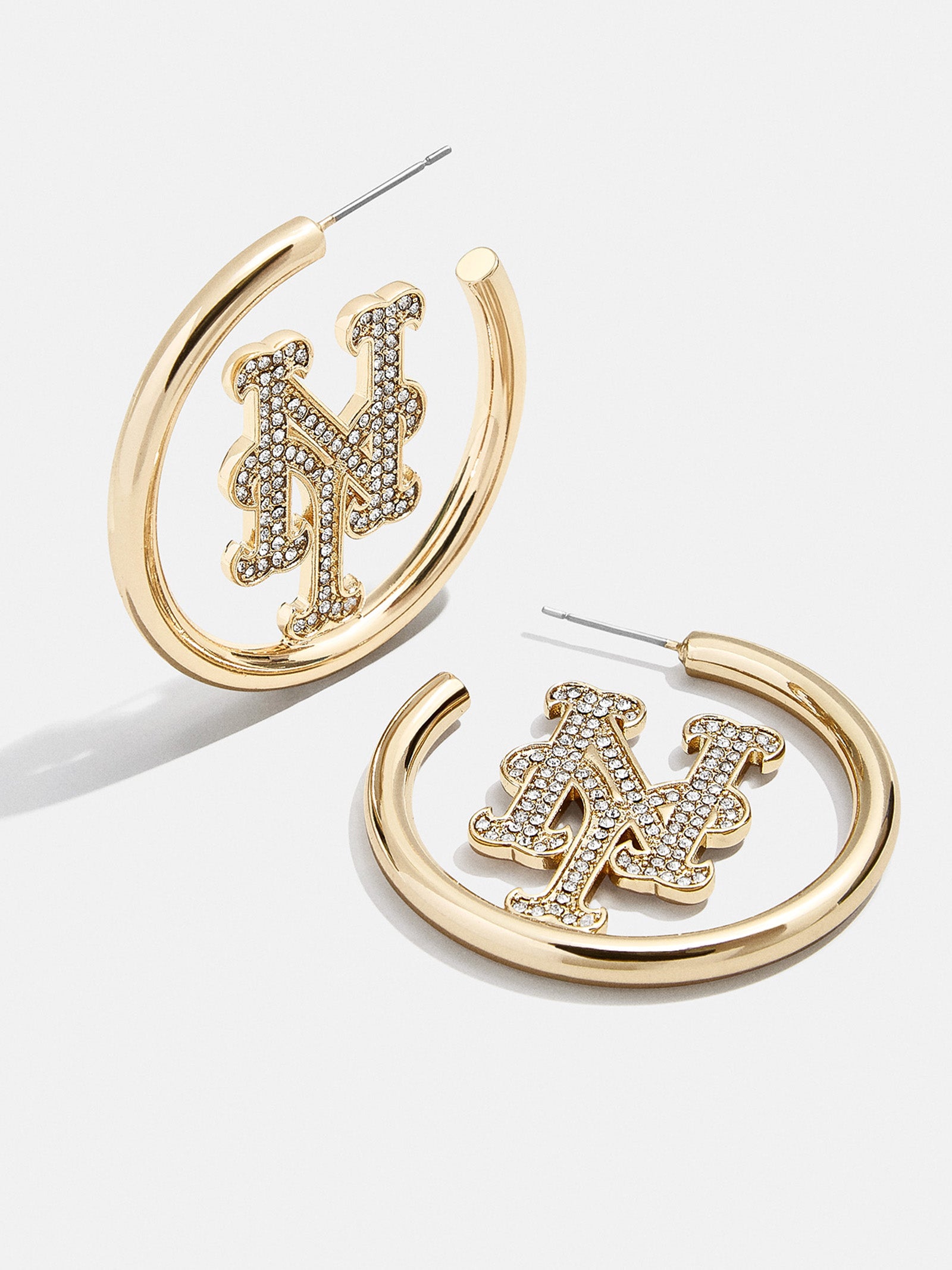 MLB Gold Logo Hoops - New York Mets