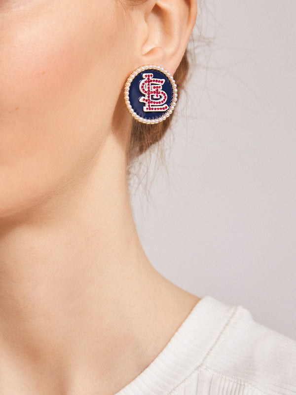 Baublebar St. Louis Cardinals Statement Stud Earrings