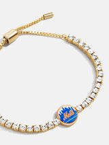 BaubleBar MLB Gold Tennis Bracelet - New York Mets - 
    Get Gifting: Enjoy 20% Off
  
