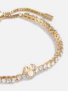 Minnie Mouse Disney Tennis Bracelet - Gold/Pavé