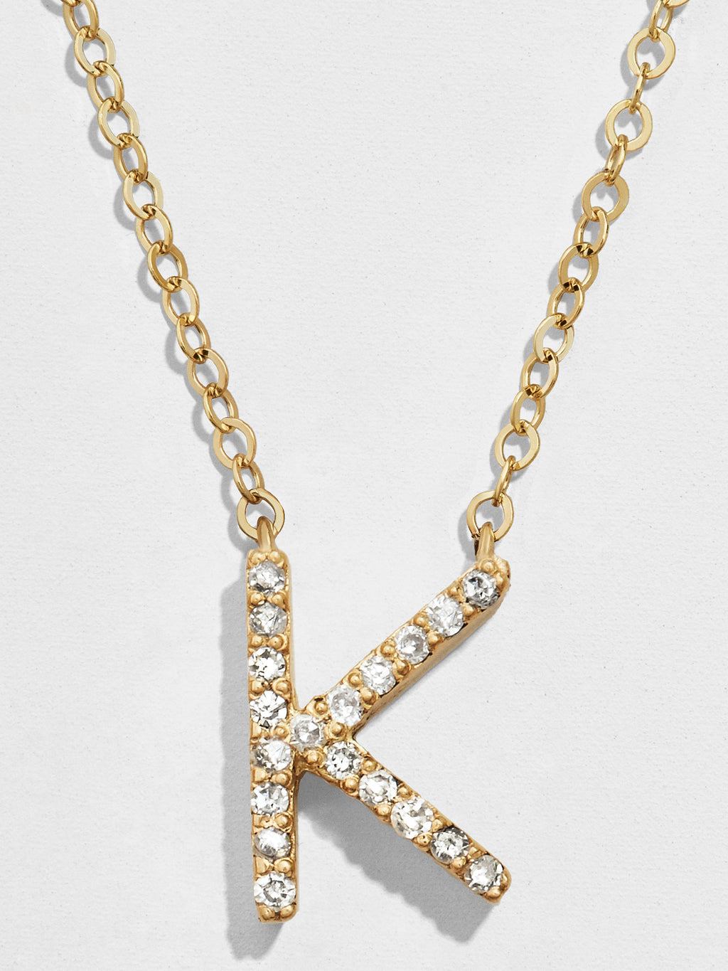 14K Gold Diamond Initial Necklace – 14K Gold Vermeil Or Sterling Silver ...