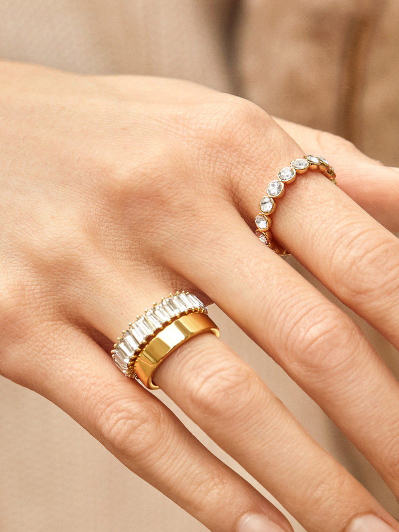 BaubleBar Mini Alidia Ring - 
    Baguette stones
  
