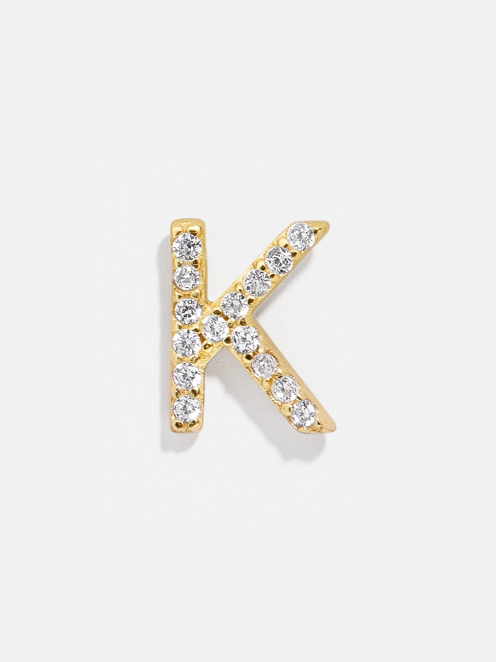 Single 18k Gold Initial Earring - Gold Pavé – Get Gifting: Enjoy 20% 