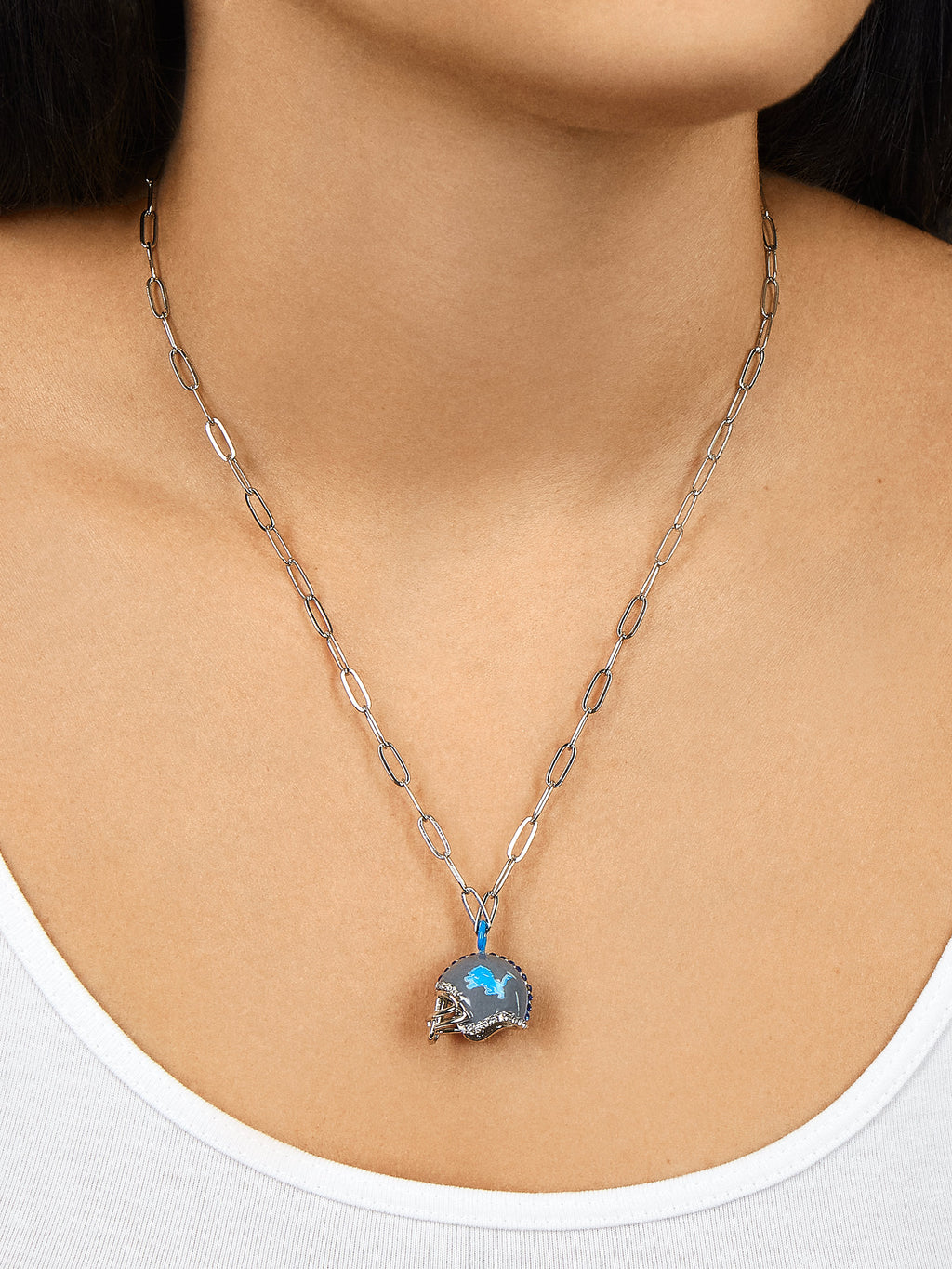 Detroit Lions BaubleBar Women's Helmet Charm Necklace