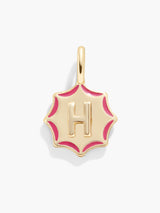 BaubleBar Carolyn Initial Charm - Gold/Multi - 
    Gold and enamel initial necklace
  
