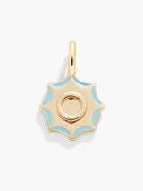 BaubleBar Carolyn Initial Charm - Gold/Multi - 
    Gold and enamel initial necklace
  
