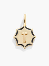 BaubleBar Carolyn Initial Charm - Gold/Multi - 
    Gold and enamel initial necklace
  
