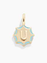 BaubleBar Carolyn Initial Charm - Gold/Multi - 
    Gold and enamel initial necklace
  
