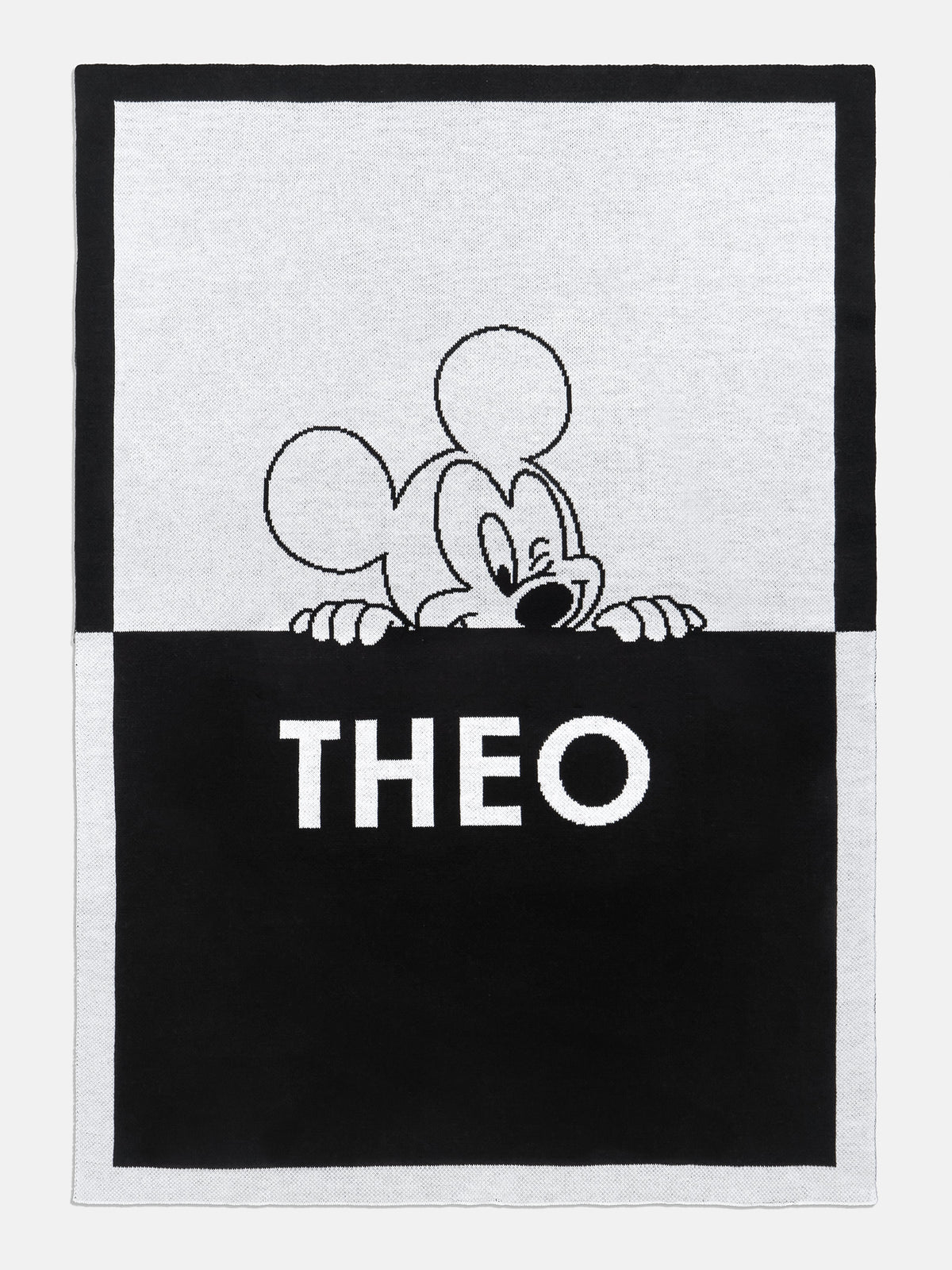 Mickey Mouse Disney Custom Blanket - Black/White