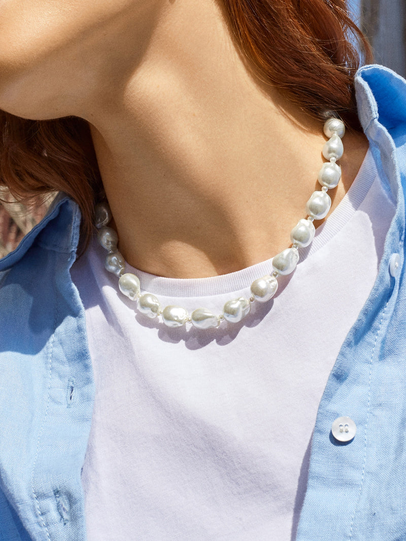 BaubleBar Teagan Necklace - White - 
    Take an Extra 25% Off Sale: One week only
  
