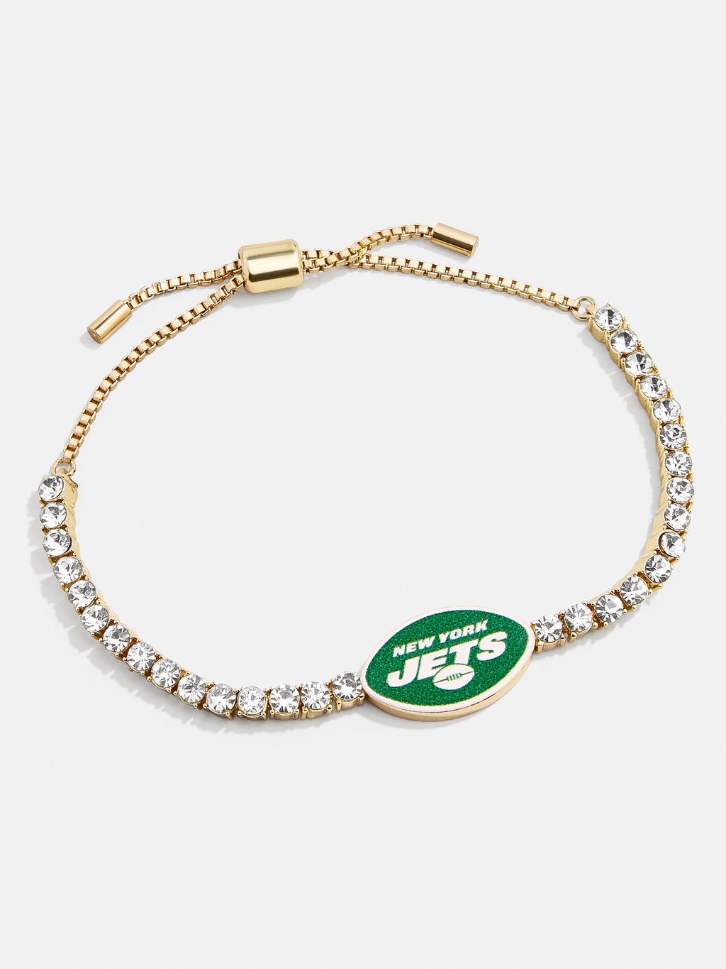 Women's Baublebar Gold New York Jets Pull-Tie Tennis Bracelet