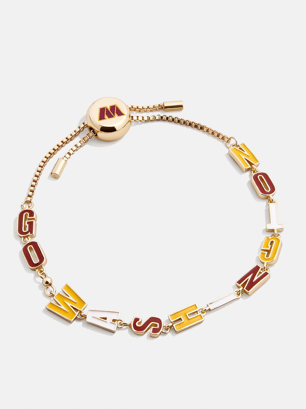 Baublebar Gold Los Angeles Rams Slogan Pull-Tie Bracelet