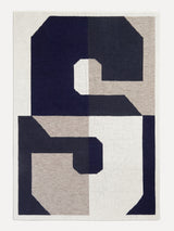 BaubleBar Initial Here Custom Blanket - Gray/Navy - 
    Enjoy 20% Off Custom Gifts
  
