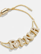 Pavé Bubble Custom Slider Bracelet - Pavé Bubble Double Strand