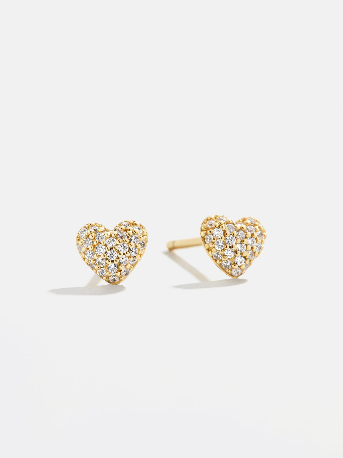 Adrianna 18K Gold Earrings - Pavé Heart