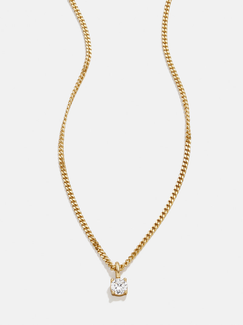 Victoria 18K Gold Necklace - Gold/Pavé