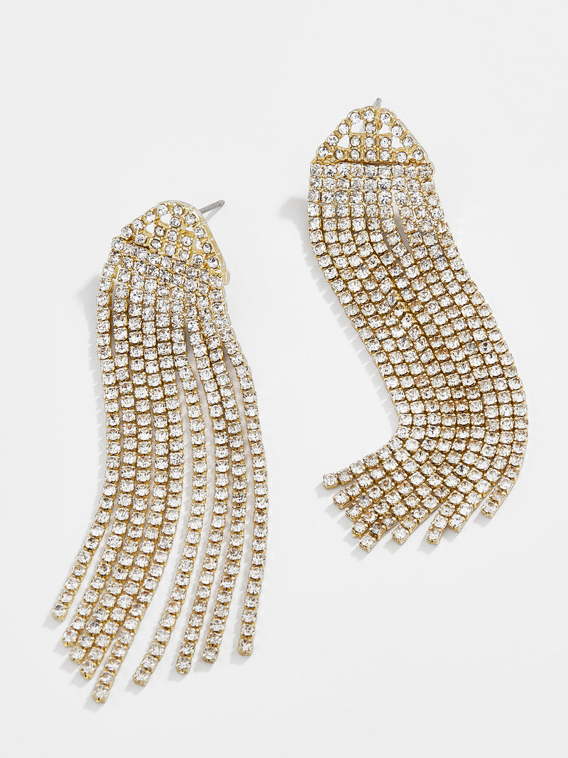 Deirdre Earrings - Gold/Pavé