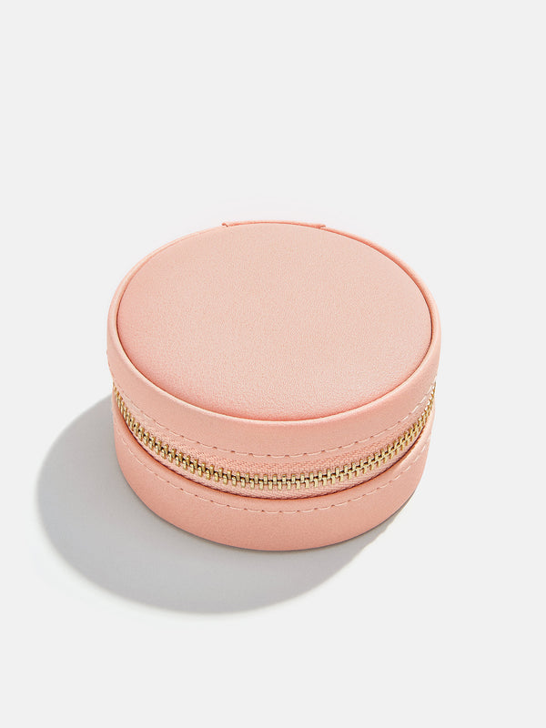 Round Jewelry Storage Case - Pink